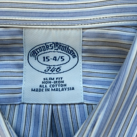 Brooks Brothers Slim Fit Non-Iron Dress Shirt - Picture 2 of 5